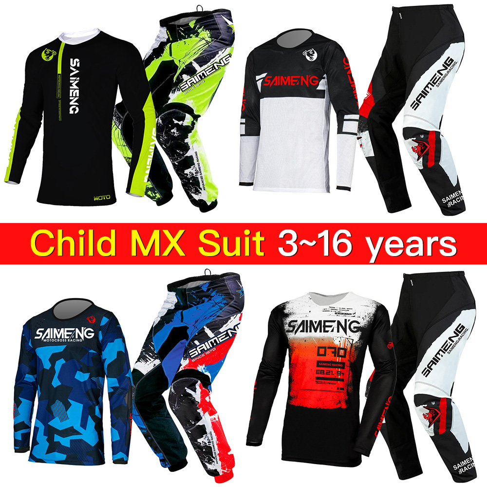 Motorcycle Gear For Kids - Детский эндуро-костюм для мотокросса, мотоэкипировка для