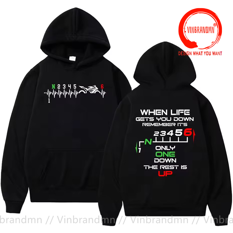 Motorcycle Gear Hoodie - 1N23456 Толстовка с капюшоном для мотоциклистов
