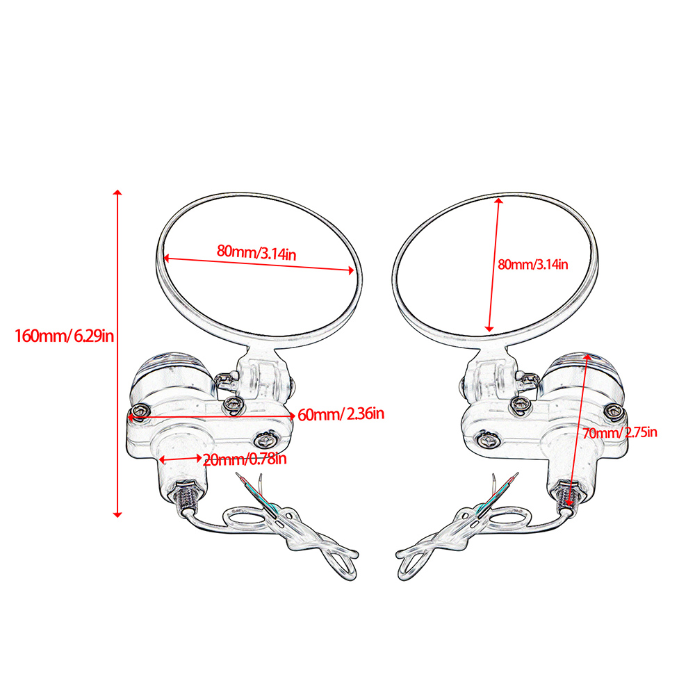 2 шт., зеркало для мотоцикла,  – обзор и цена Mirror Extender Bar