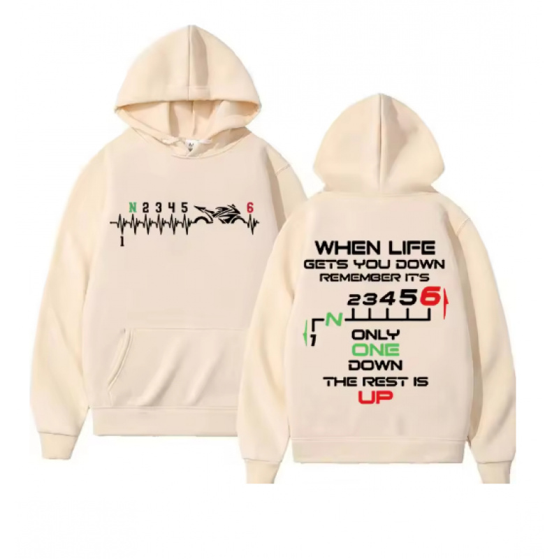 1N23456 Унисекс худи с принтом – обзор и цена Motorcycle Gear Hoodie