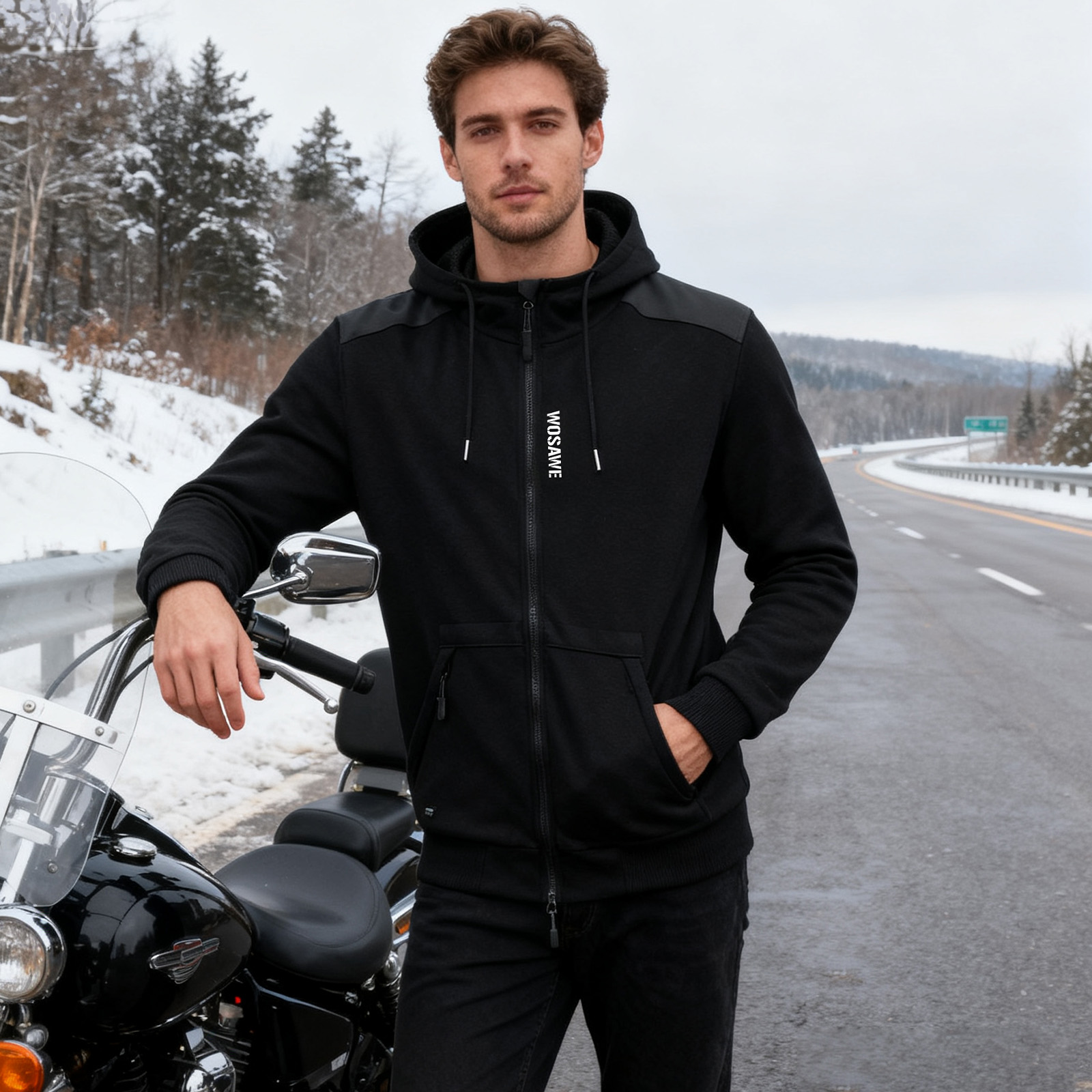 Мотокуртка WOSAWE: Теплая курт – обзор и цена Motorcycle Gear Hoodie