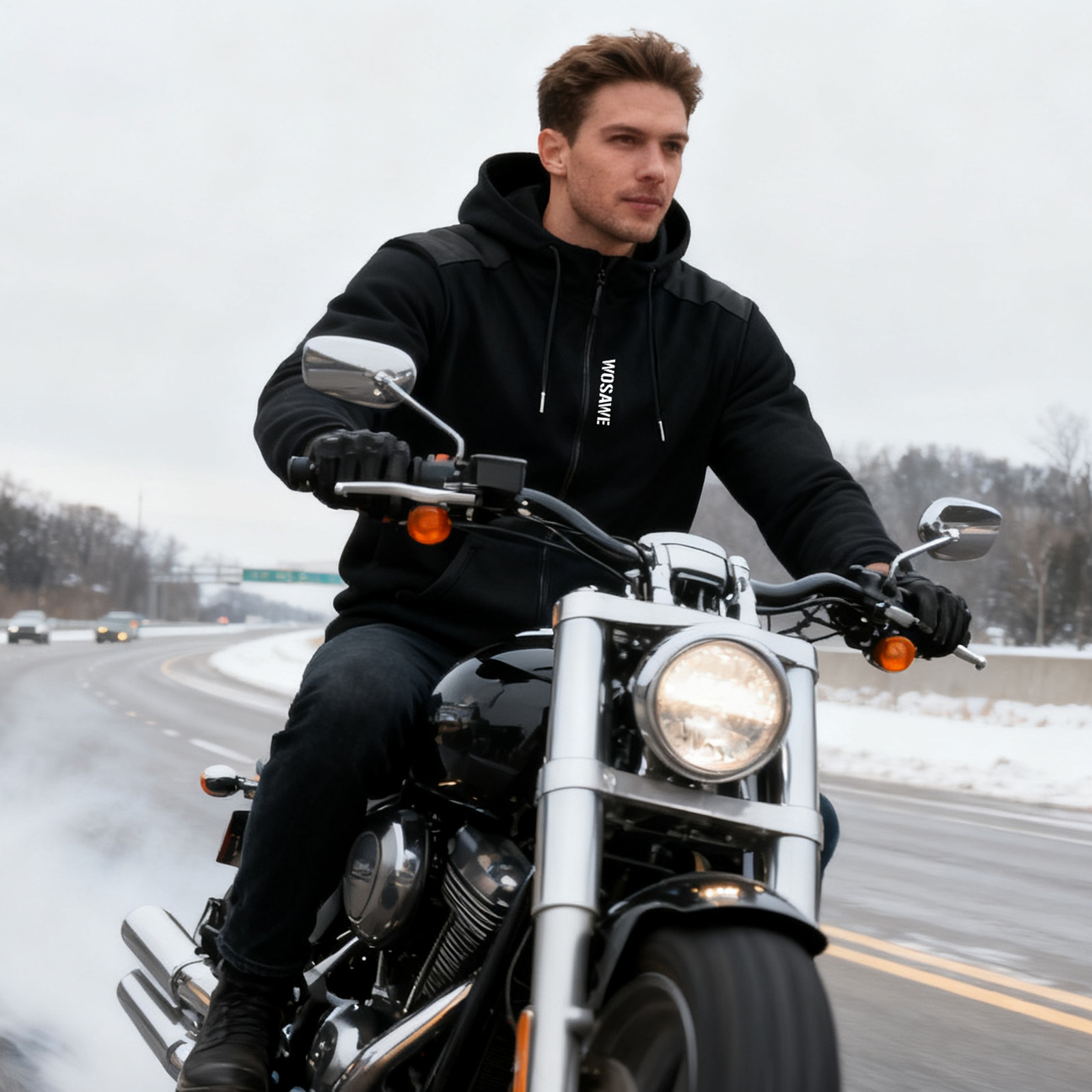 Мотокуртка WOSAWE: Теплая курт – обзор и цена Motorcycle Gear Hoodie